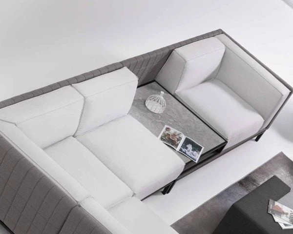 Grand Canapé Avec Méridienne Et Tablette Pierre "Saparua Island" – Image 6