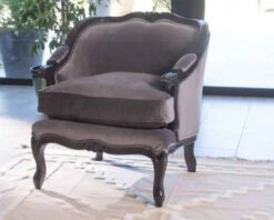 Fauteuil Tissu Ultra Confort Style Classique Chic "Legacy"