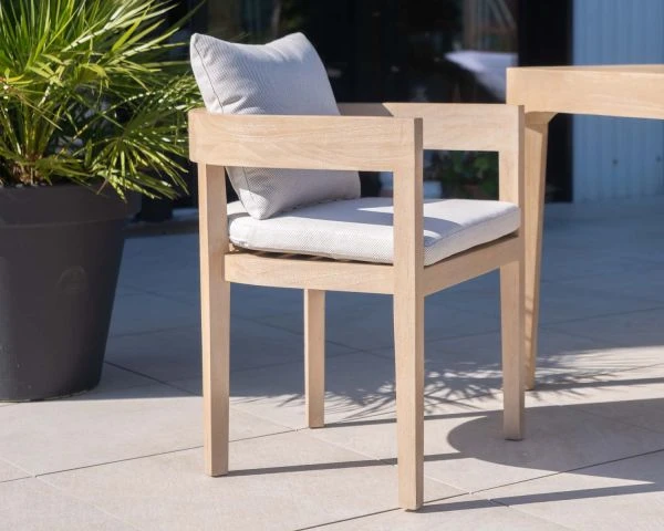 Chaise De Repas Extérieure Haut De Gamme En Teck "Blois"