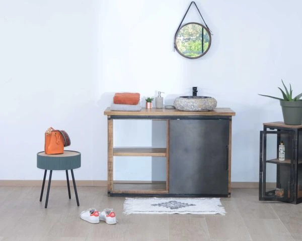 Meuble De Salle De Bain Porte Coulissante "Caractère" – Image 3