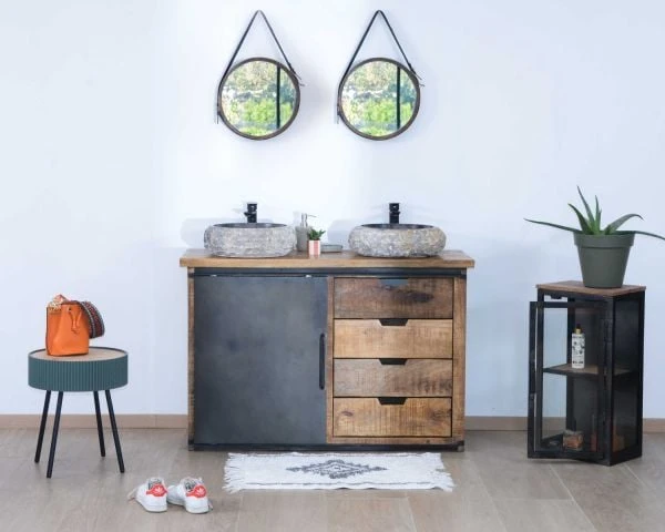 Meuble De Salle De Bain Porte Coulissante "Caractère" – Image 2