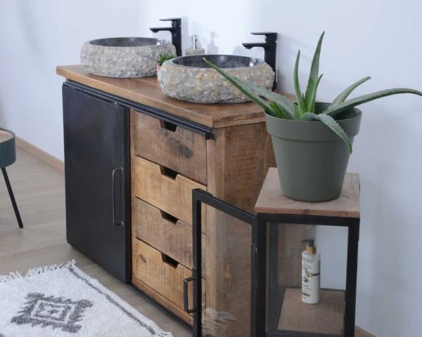 Meuble De Salle De Bain Porte Coulissante "Caractère" – Image 5