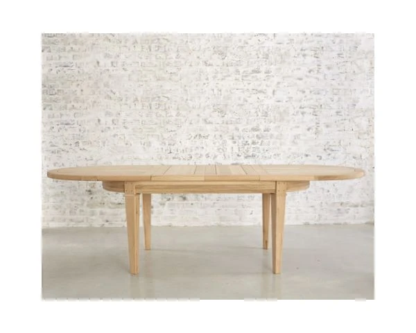 Table Ovale En Chêne Massif Avec Allonges "Artisan" – Image 5