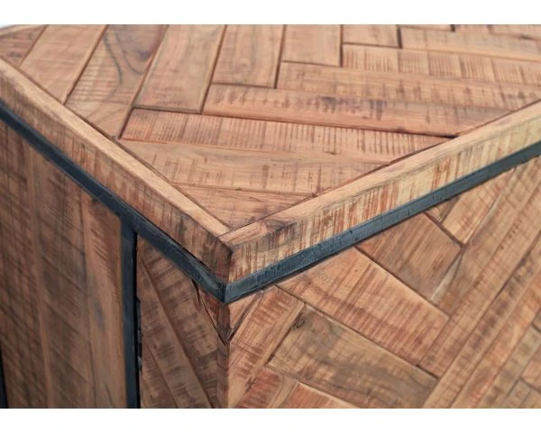 Bahut Massif Métal Et Bois 175 Cm "Bronx" – Image 5