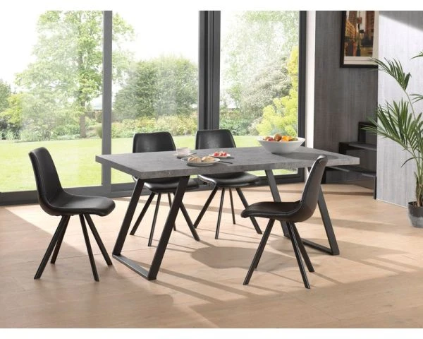 Chaise Scandinave Noir "Loin" – Image 5