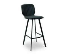 Tabouret De Bar Industriel Noir "Loune"