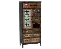 Armoire Décorative à Tiroirs "Mélimélo Indus" 135cm