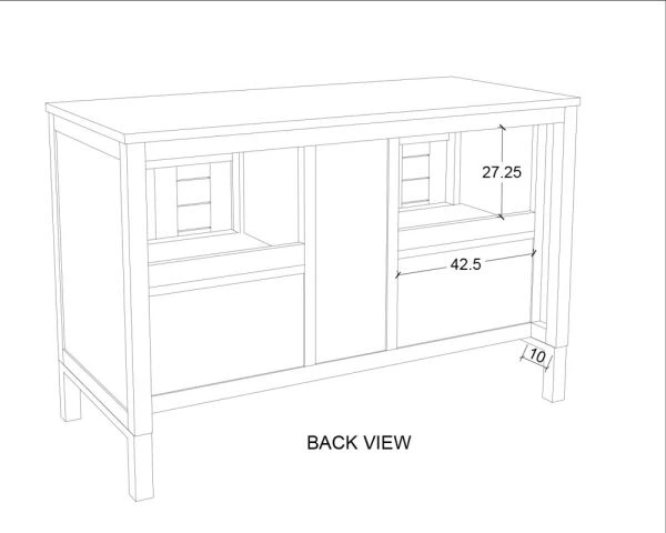 Meuble Sous Vasque En Teck 120 Cm "Tamy" – Image 6