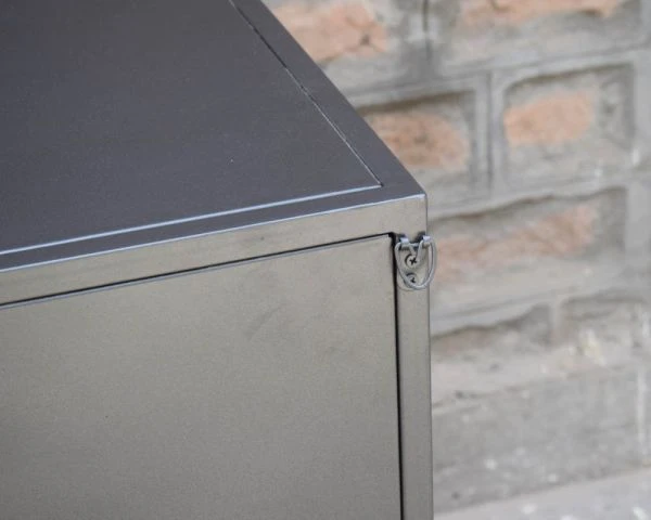 Buffet Bas Industriel Métal Et Bois 170cm "Garry" – Image 6