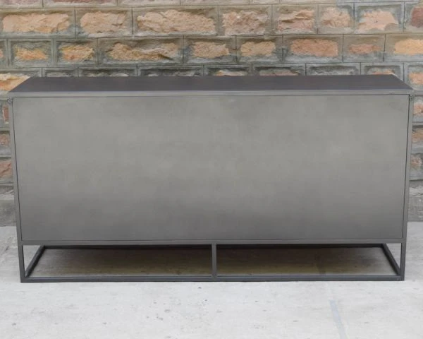 Buffet Bas Industriel Métal Et Bois 170cm "Garry" – Image 5