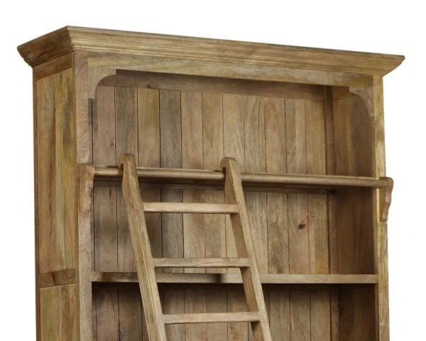 Bibliothèque En Bois Massif Avec échelle Style Classique Chic "Legacy" – Image 7