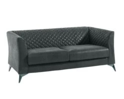 Canapé 2 à 3 Places Microfibre Gris "Life"
