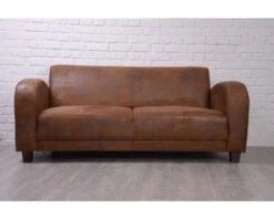 Canapé Club 1930 Aspect Vieux Cuir 3 Places "Année 30"