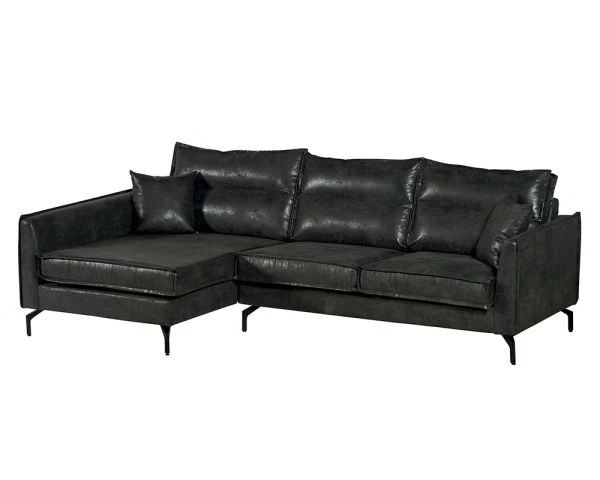 Canapé D'angle Gris Avec Retour Gauche Ultra Confort "Falster" – Image 3