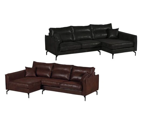 Canapé D'angle Gris Avec Retour Gauche Ultra Confort "Falster" – Image 5