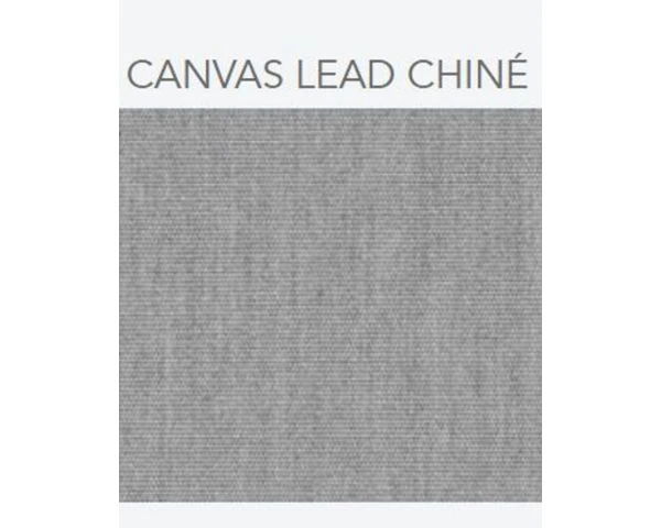 Canapé D'extérieur Design Incurvé Original Tissu Sunbrella Gris Clair "Kacang" – Image 2