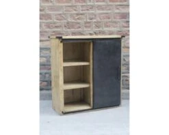 Buffet Métal Et Bois 6 Tiroirs 3 Casiers "Caractère"