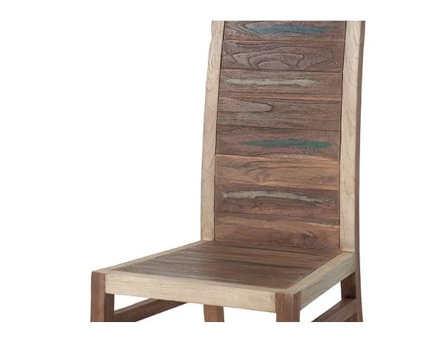 Chaise En Bois De Bateau Exotique Recyclé Et Teinté "Sunboat" – Image 3