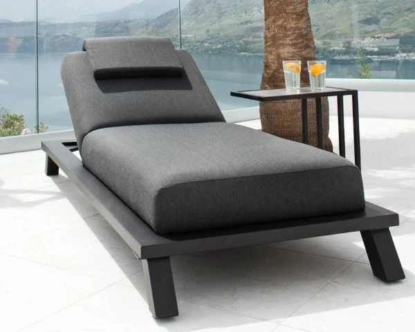 Bain De Soleil Haut De Gamme Anthracite Tissu Sunbrella "Nusa Pedina" – Image 5