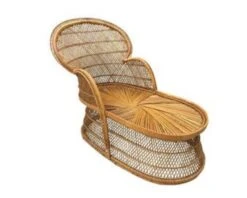 Chaise Longue Bohême En Rotin Tressé à La Main "Taipa Beach"