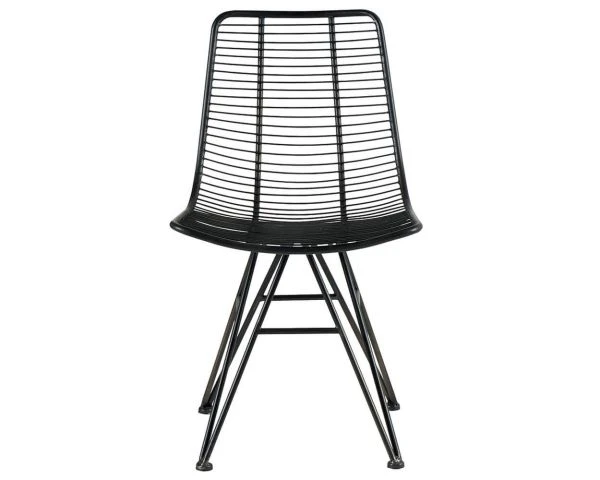 Chaise En Métal Noir Design Style Vintage Urban "Fairley" – Image 3