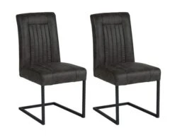 Lot De 2 Chaises De Salle Manger Grises Esprit Loft Casita