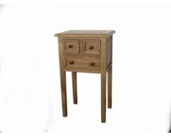 Petit Meuble Chêne Massif 3 Tiroirs "Campagnol"