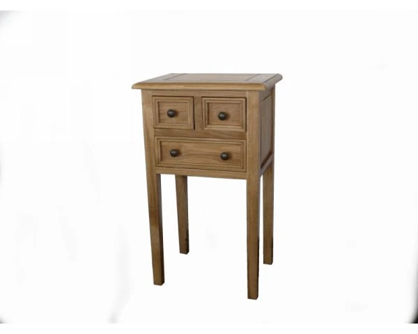 Petit Meuble Chêne Massif 3 Tiroirs "Campagnol"