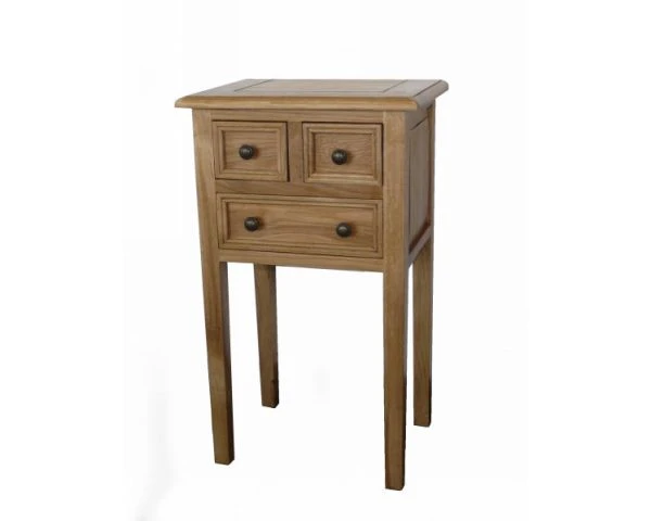 Petit Meuble Chêne Massif 3 Tiroirs "Campagnol" – Image 2