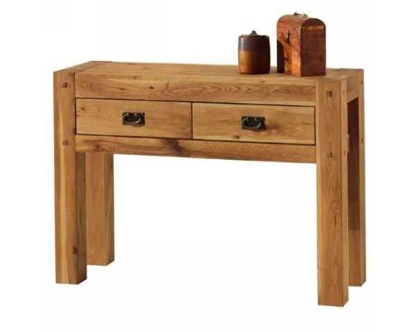 Console En Chêne Massif Huilé "Lodge Casita"