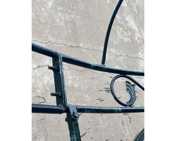 Gloriette En Fer Forgé Noir Avec Aspect Vieilli "Rosy" Diamètre 2m60 – Image 7