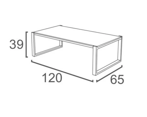 Table Basse Outdoor En Céramique Et Aluminium "Bantayan Island" – Image 5