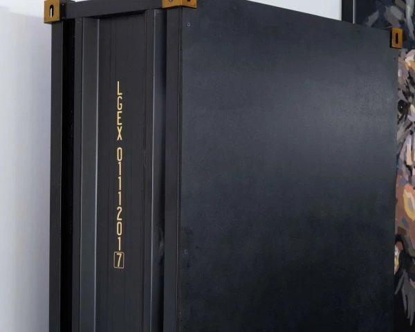 Rangement Bar Style Container à Doubles Portes Noir "Crazy" – Image 10