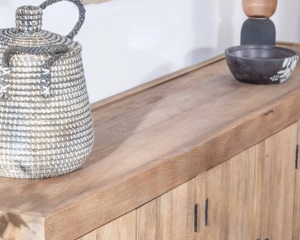 Bahut 4 Portes En Manguier Massif 130cm "Maestro" – Image 4