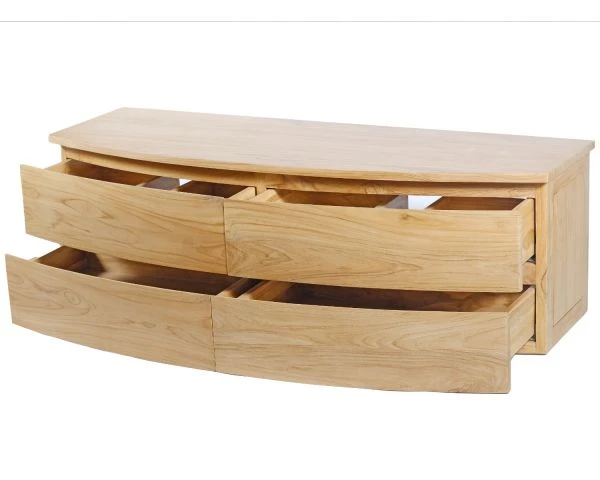 Meuble Sous Vasque Suspendu En Teck 140 Cm "HanoÏ" – Image 5