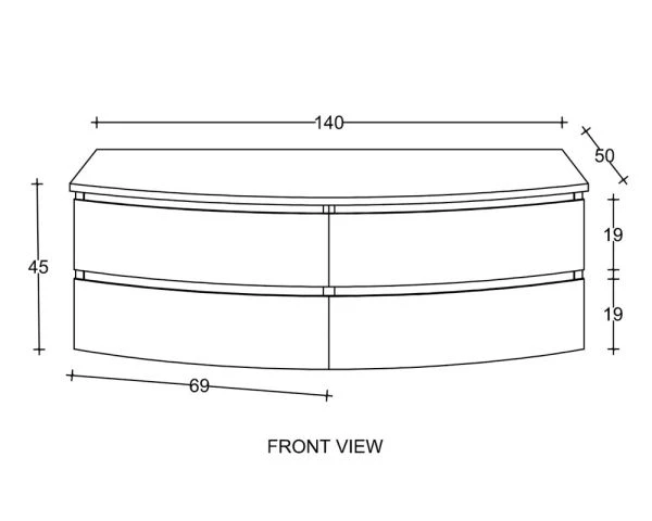 Meuble Sous Vasque Suspendu En Teck 140 Cm "HanoÏ" – Image 9
