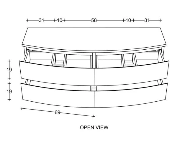 Meuble Sous Vasque Suspendu En Teck 140 Cm "HanoÏ" – Image 7