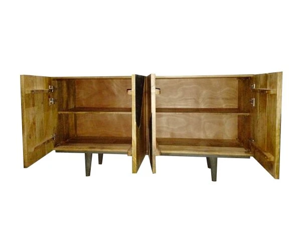 Buffet 160 Cm Manguier Imprimé Pierre "Pop Vintage" – Image 5