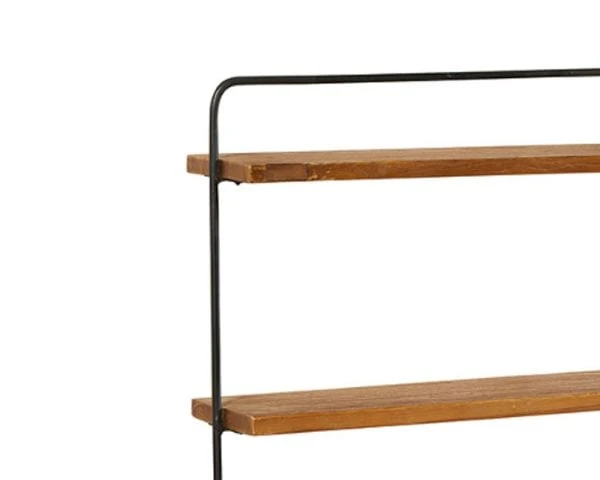 Étagère Murale En Teck Naturel Recyclé Et Métal "Tahara" – Image 4