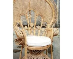 Fauteuil En Rotin Tressé à La Main Style Emmanuelle Collection "Taipa Beach"