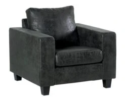 Fauteuil Gris Ultra Confort "Thomson" En Tissu Microfibre Doux