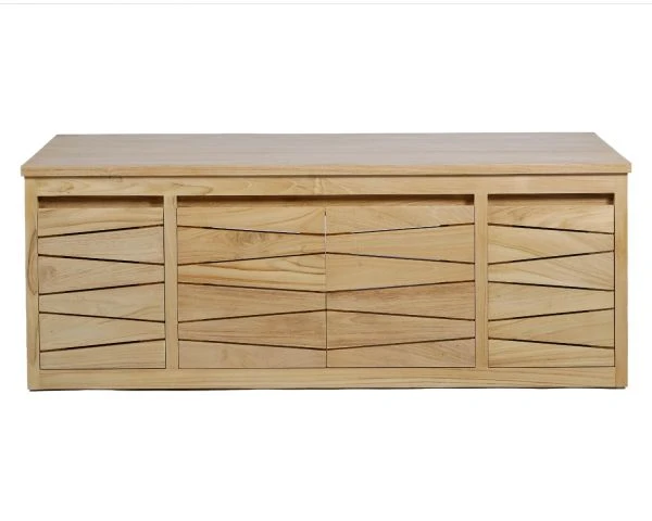 Meuble Sous Vasque Suspendu En Teck 120 Cm "Moho" – Image 5