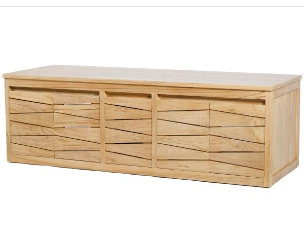 Meuble Sous Vasque Suspendu En Teck 140 Cm "Moho" – Image 4