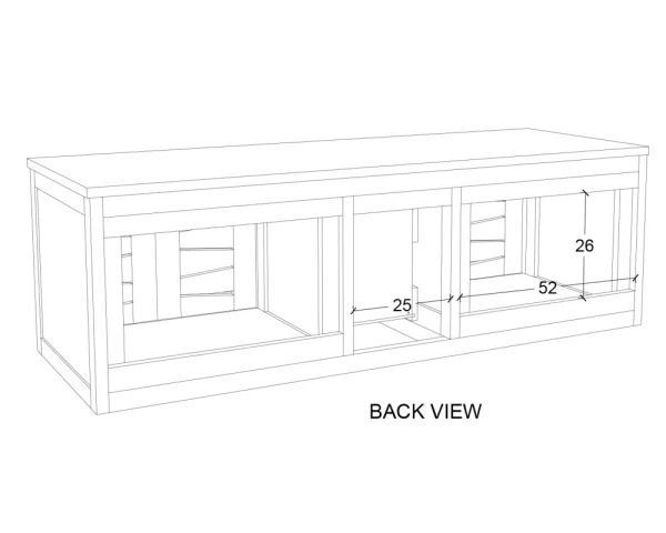 Meuble Sous Vasque Suspendu En Teck 140 Cm "Moho" – Image 9