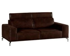 Canapé XXL 3 Personnes Ultra Confortable En Tissu Havane "Utaka"