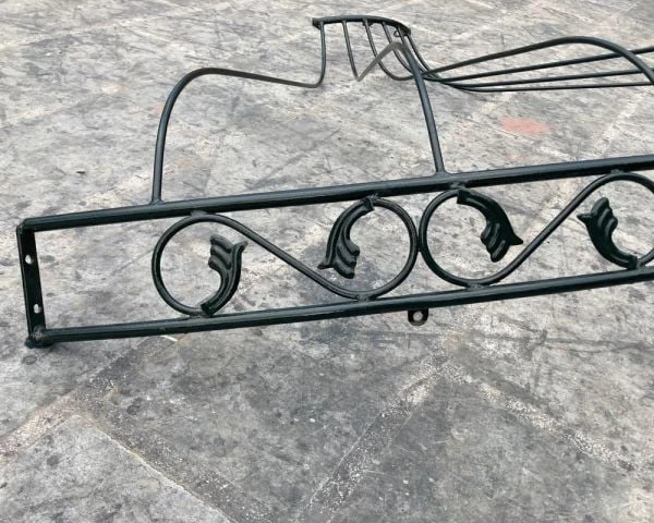 Gloriette En Fer Forgé Noir Avec Aspect Vieilli "Rosy" Diamètre 2m60 – Image 6