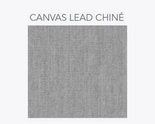 Transat 2 Places Blanc Et Gris Clair Tissu Sunbrella "Nusa Pedina" – Image 2