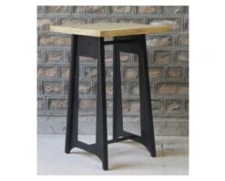 Mange Debout Carré En Métal Et Bois 70cm "Los Angeles"