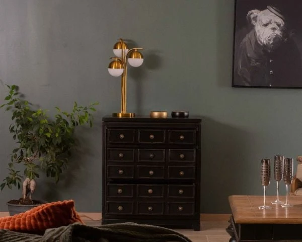 Commode Classique Noire En Manguier Et Finition Vieillie "Legacy" – Image 5