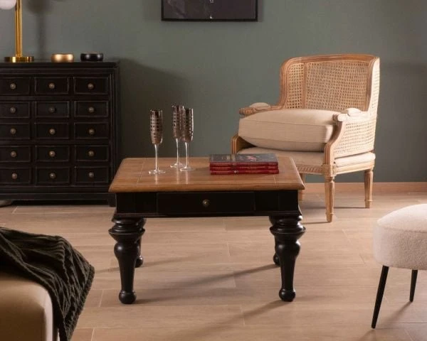 Fauteuil Cannage Et Bois Sculpté Esprit Vintage Chic "Legacy" – Image 4